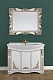 Водолей Мебель для ванной "Кармен 105" белая/золото, зеркало в раме – фотография-8